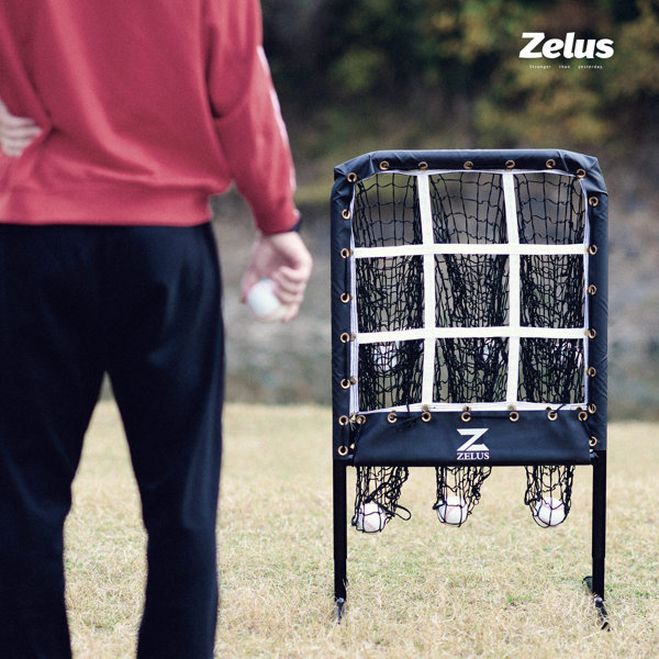 7x7 Ft Baseball Practice Net With Strike Zone – Includes Tee, Ball Caddy, For Hitting, Pitching, Softball